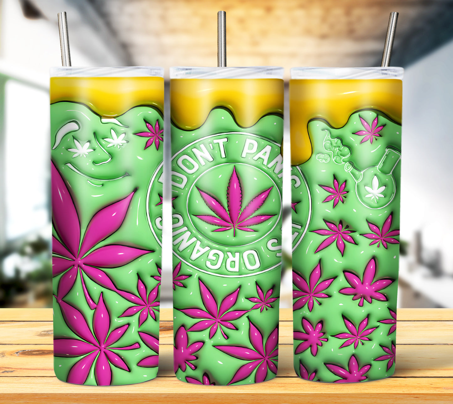 Hi Vibes 4/20 Tumbler 20oz PNG Wrap Bundle