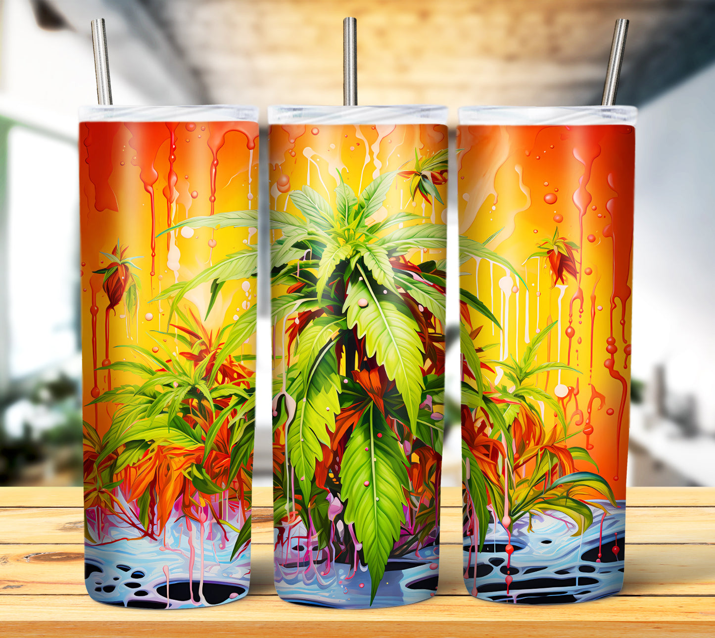 Hi Vibes 4/20 Tumbler 20oz PNG Wrap Bundle