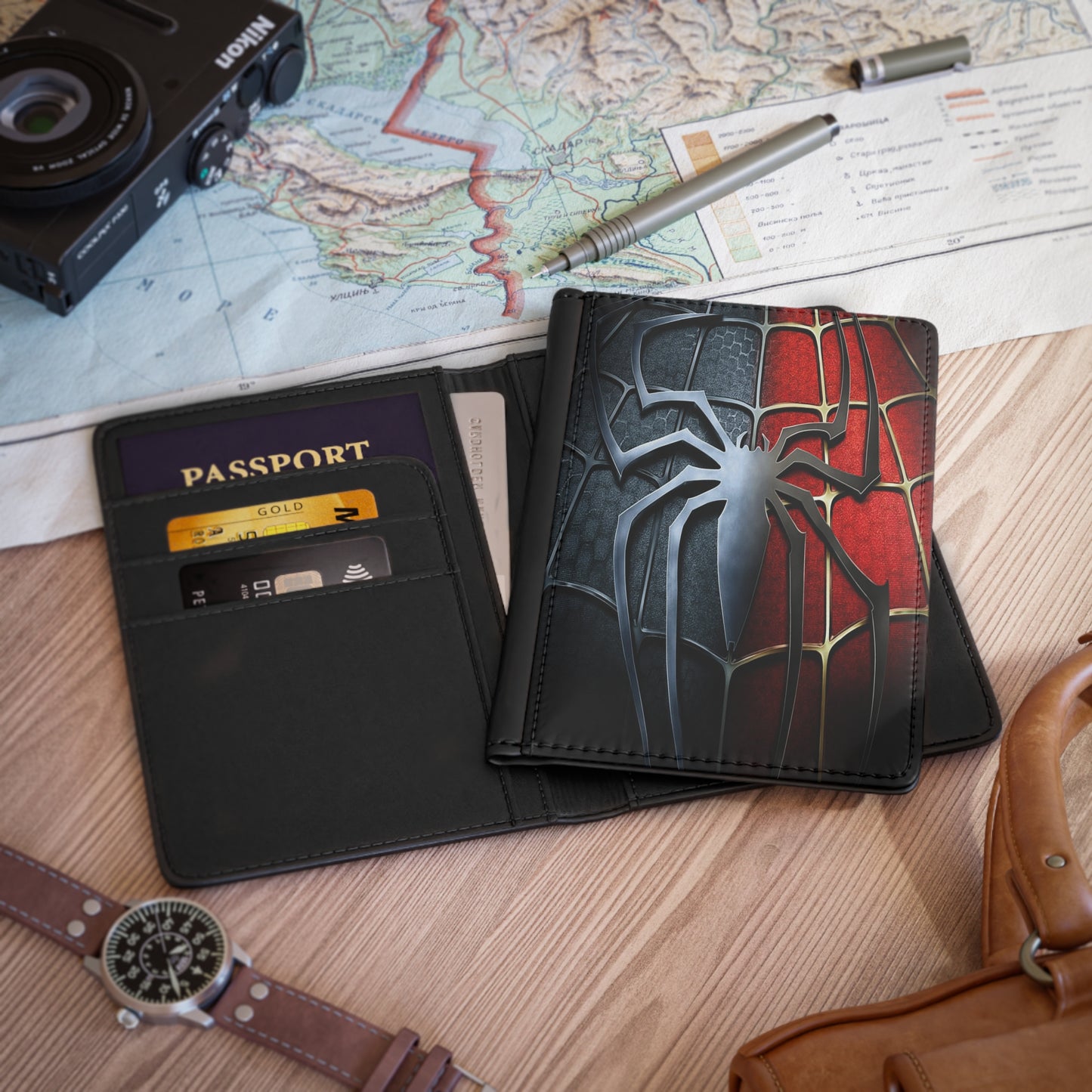 Spider Passport Cover