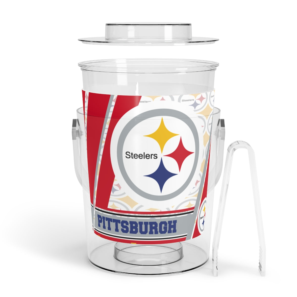 Steelers Ice Bucket with Tongs