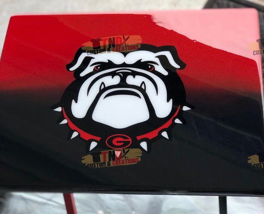 GA Bulldogs Customized Eating TV Tray Table