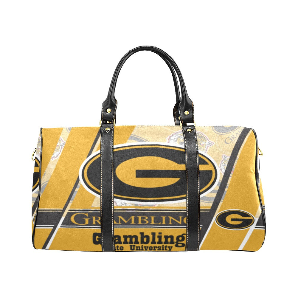 Lined design college Grambling New Waterproof Travel Bag/Large (Model 1639)