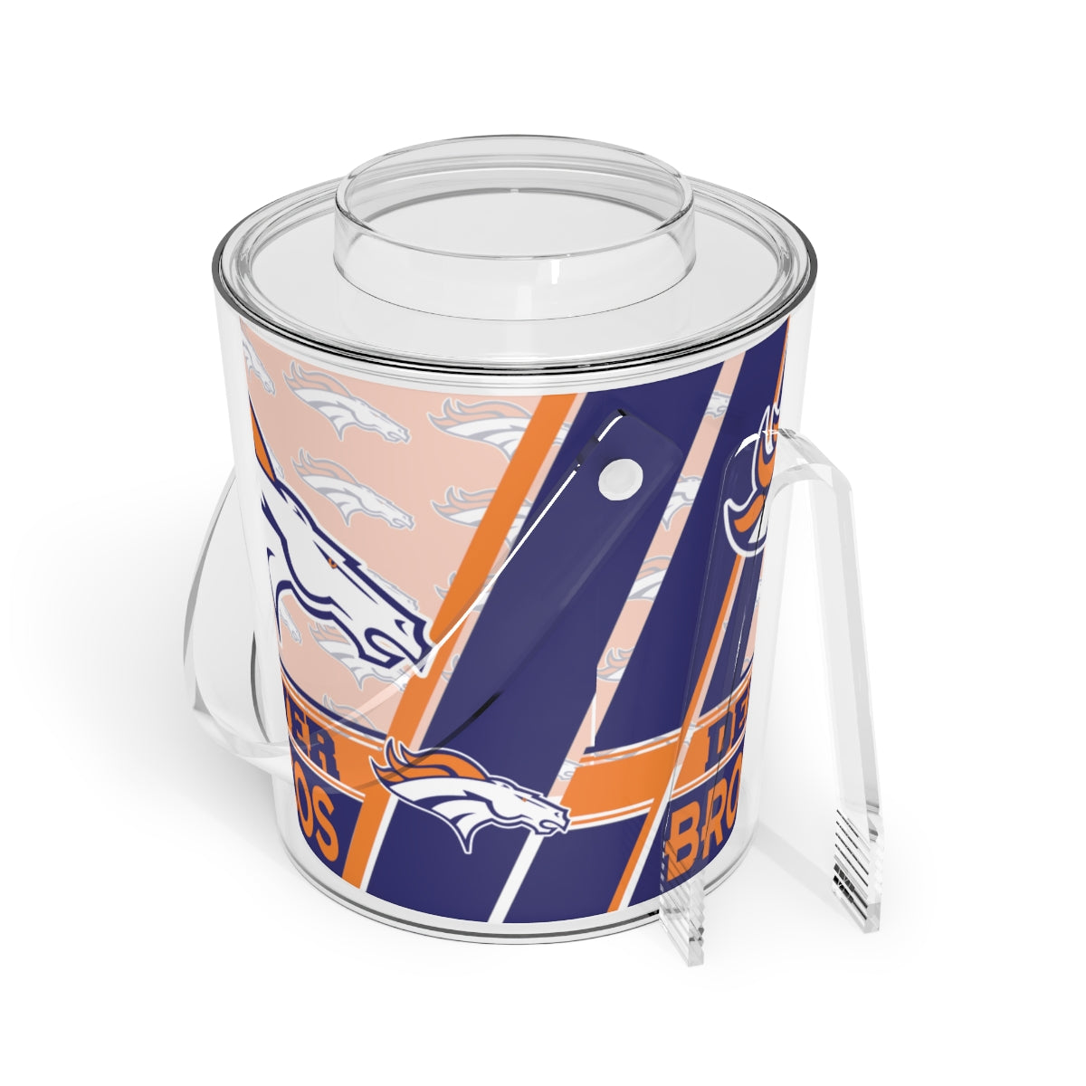 Broncos Ice Bucket with Tongs