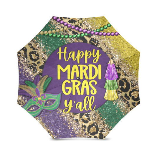 Happy Mardi Gras Yall Customized Umbrella