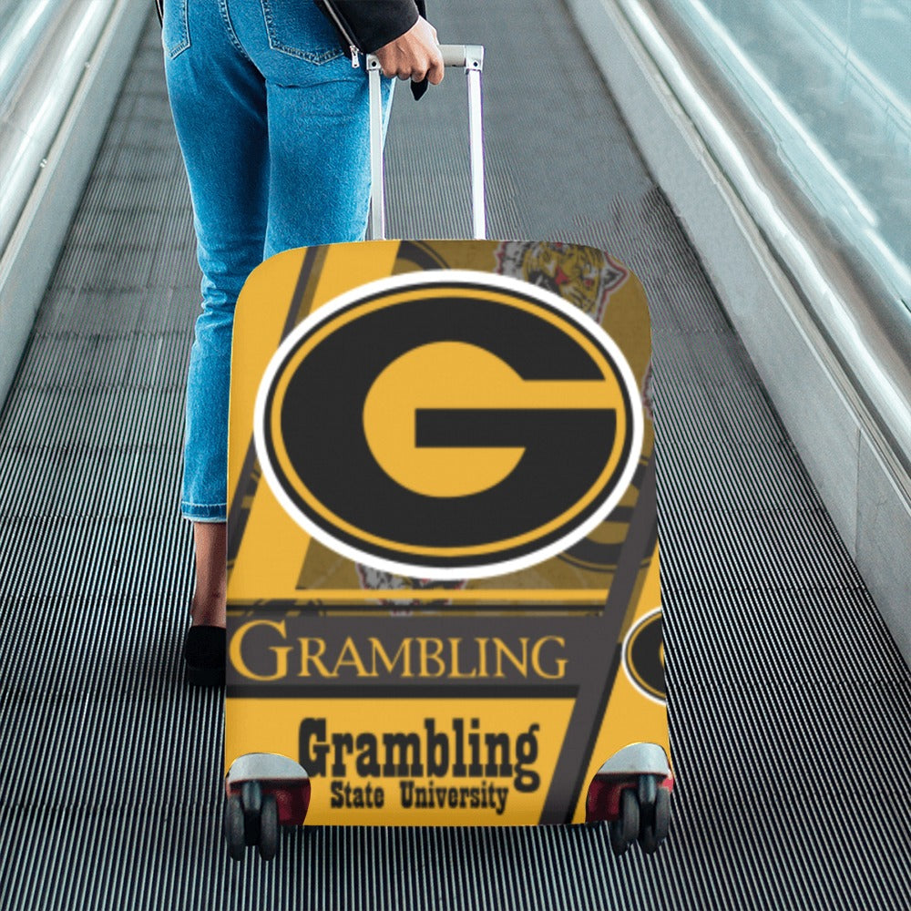 Lined design college Grambling luggge Luggage Cover/Large 26"-28"