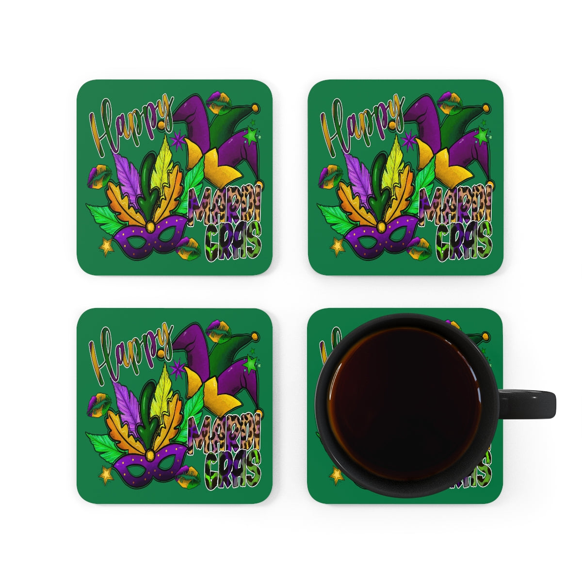 Corkwood Coaster Set