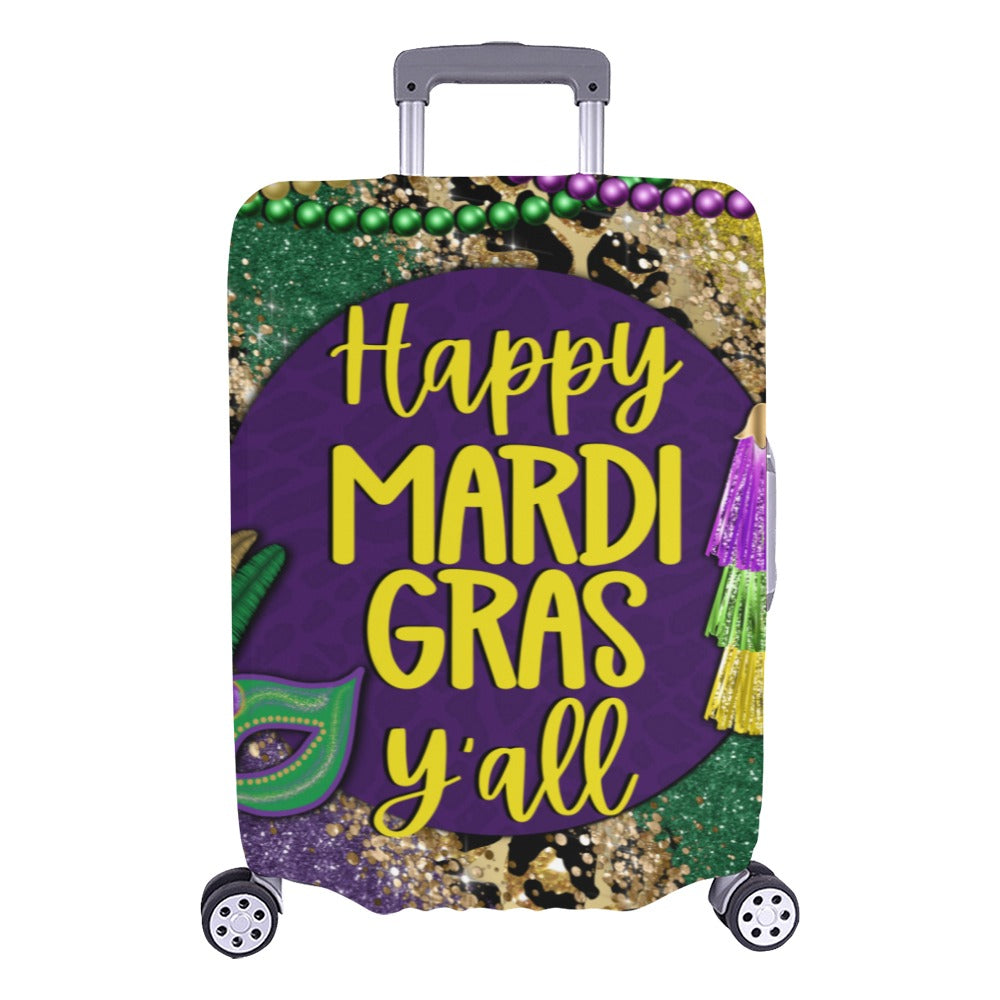 HappyMardiGrasYall Luggage Cover/Large 26"-28"