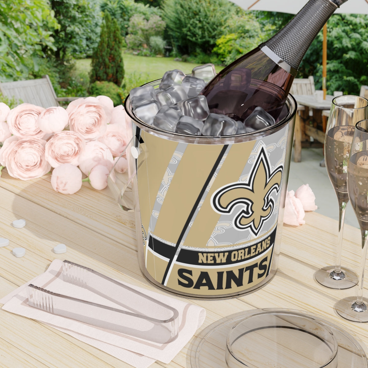 Saints Ice Bucket with Tongs