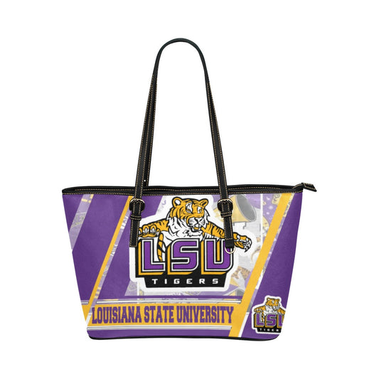 College 8 Tote Bag Leather Tote Bag/Small (Model 1651)