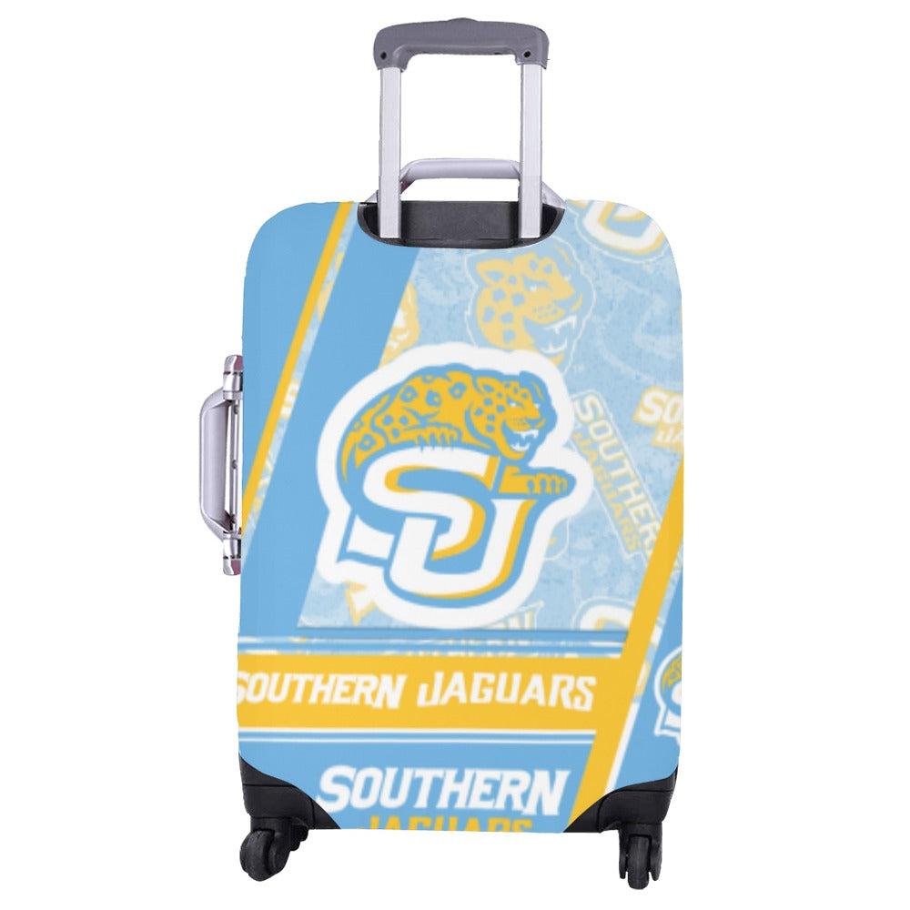 Lined design college SOUTHERN JAGUARS Luggage Cover/Large 26"-28"