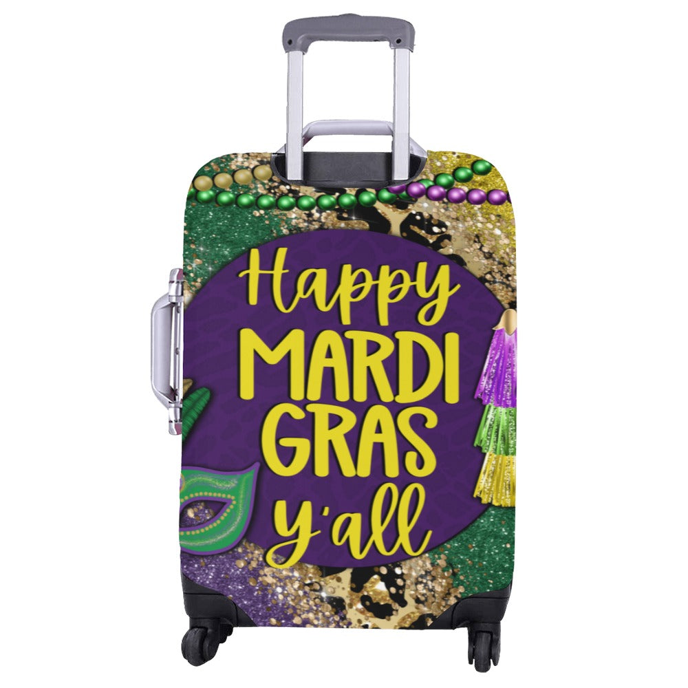 HappyMardiGrasYall Luggage Cover/Large 26"-28"