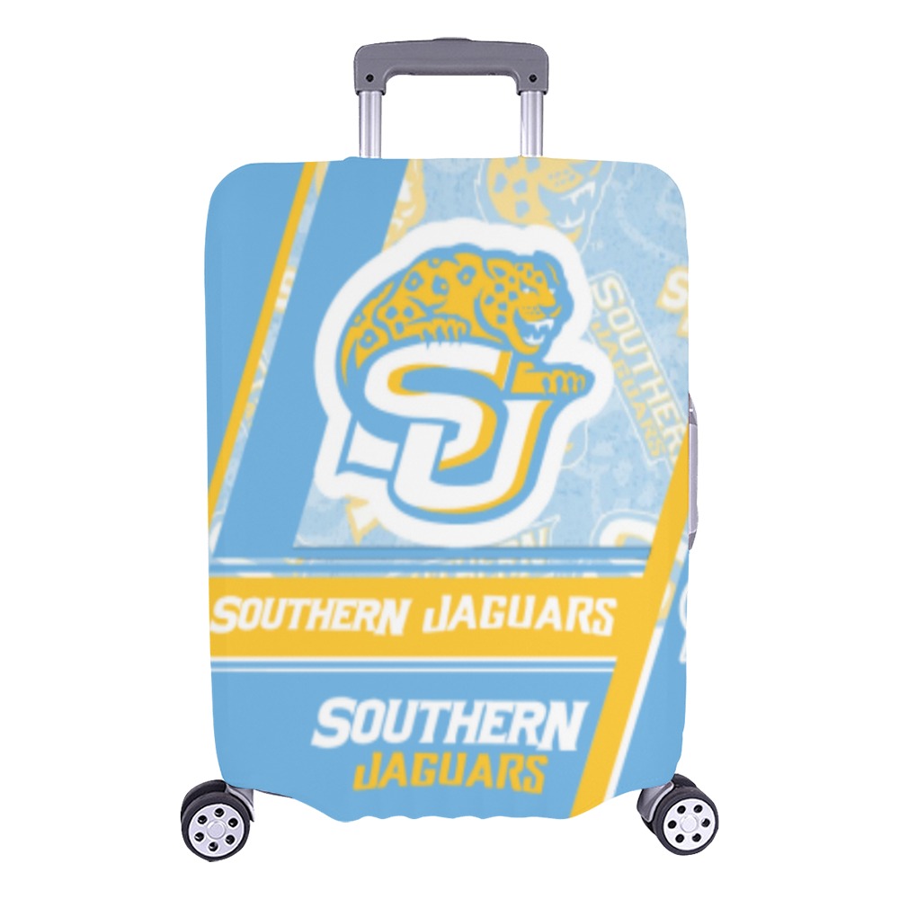 Lined design college SOUTHERN JAGUARS Luggage Cover/Large 26"-28"