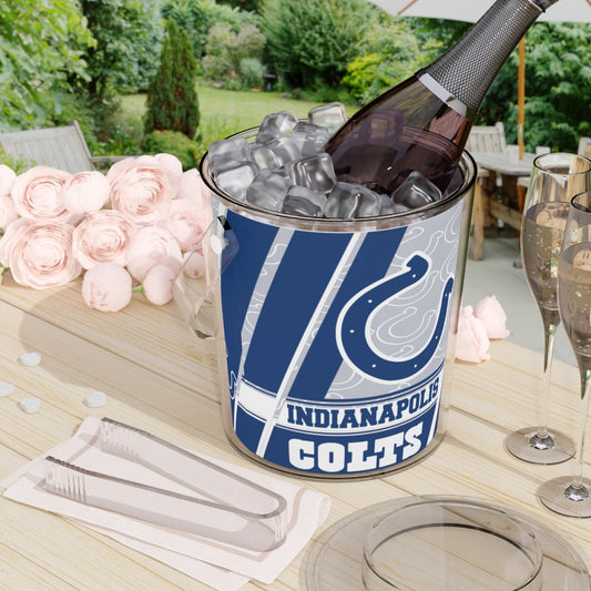 Colts Ice Bucket with Tongs